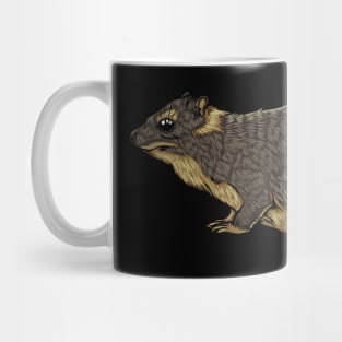 Drawing of a hyrax Mug